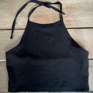 Sunday Best Aubrey Halter Top in Black